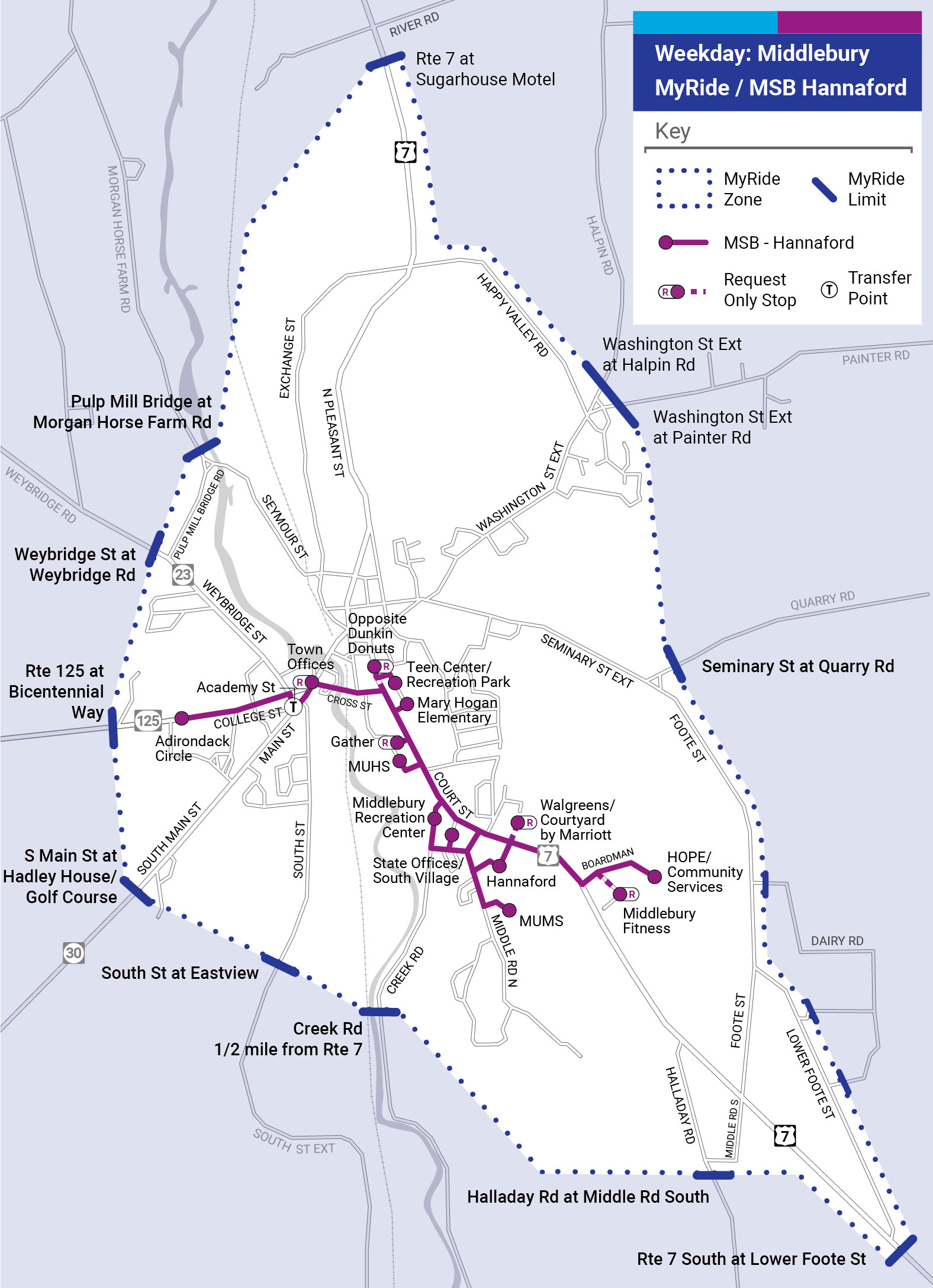 MyRide by TVT map August 2026